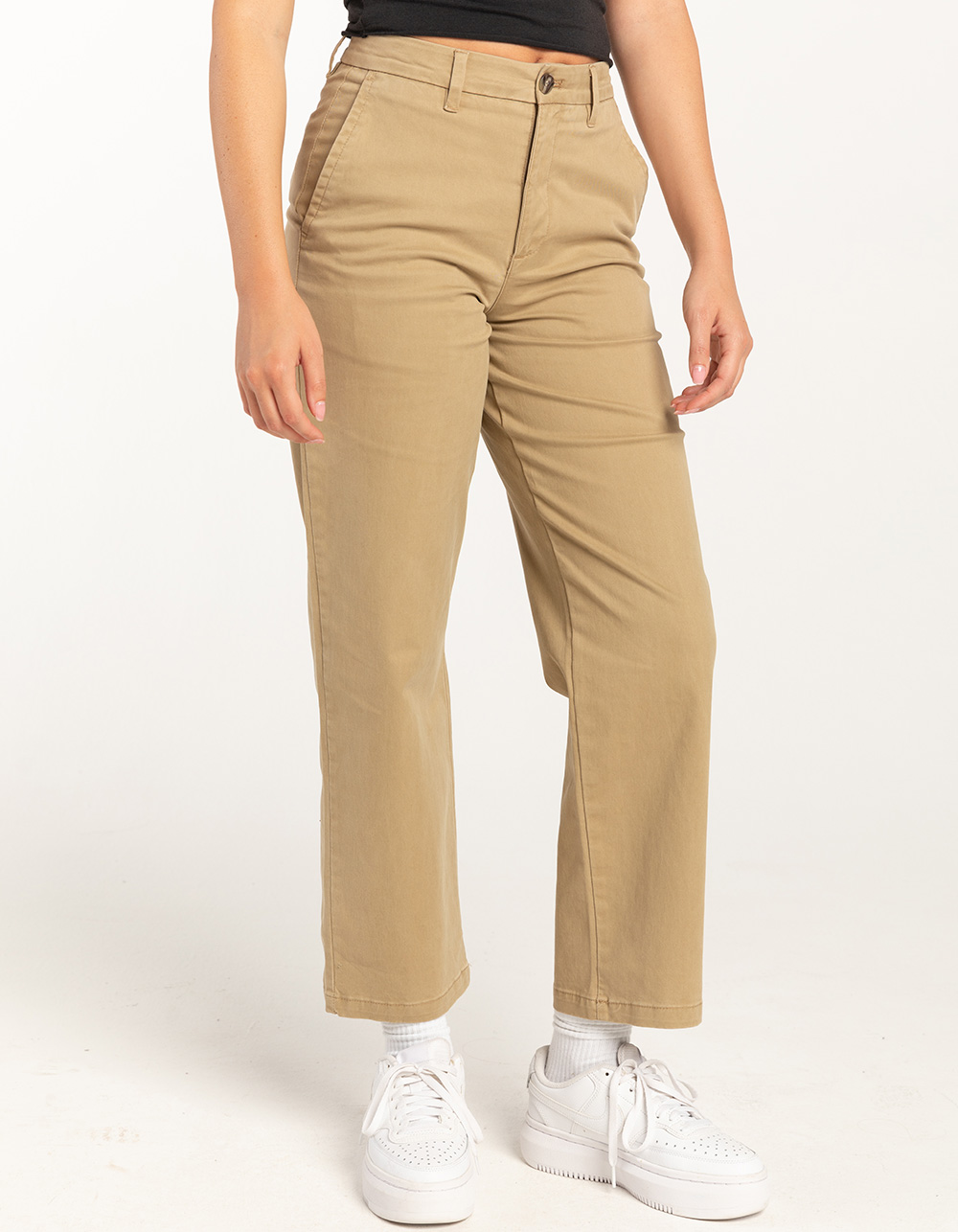 DOCKERS Weekend High Rise Womens Chino Pants - KHAKI