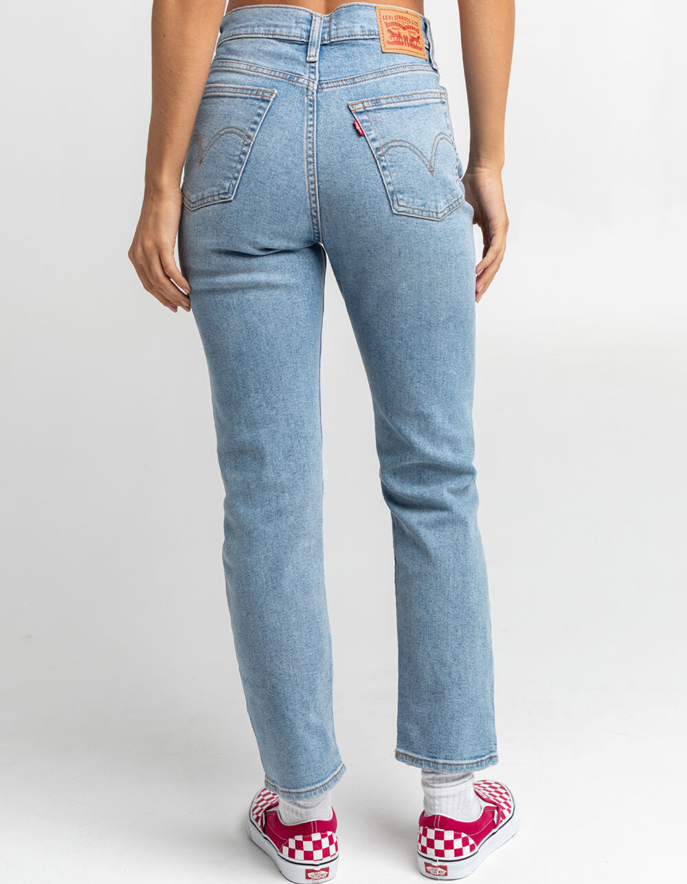 LEVI'S Womens Wedgie Straight Jeans - LIGHT DESTRUCT | Tillys