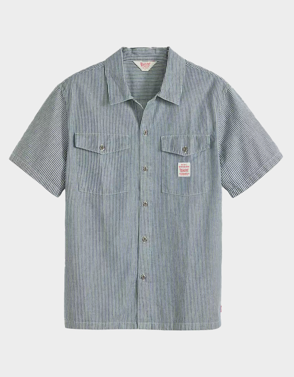 LEVI'S Worker Mens Button Up Shirt - BLUE COMBO