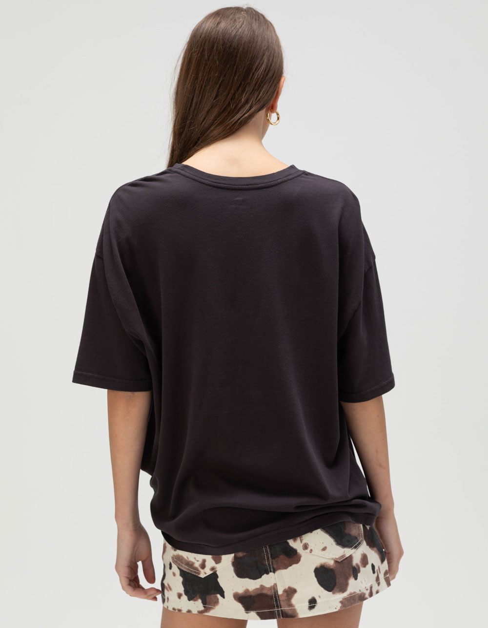 BRIXTON Outlaw Womens Oversized Tee - BLACK