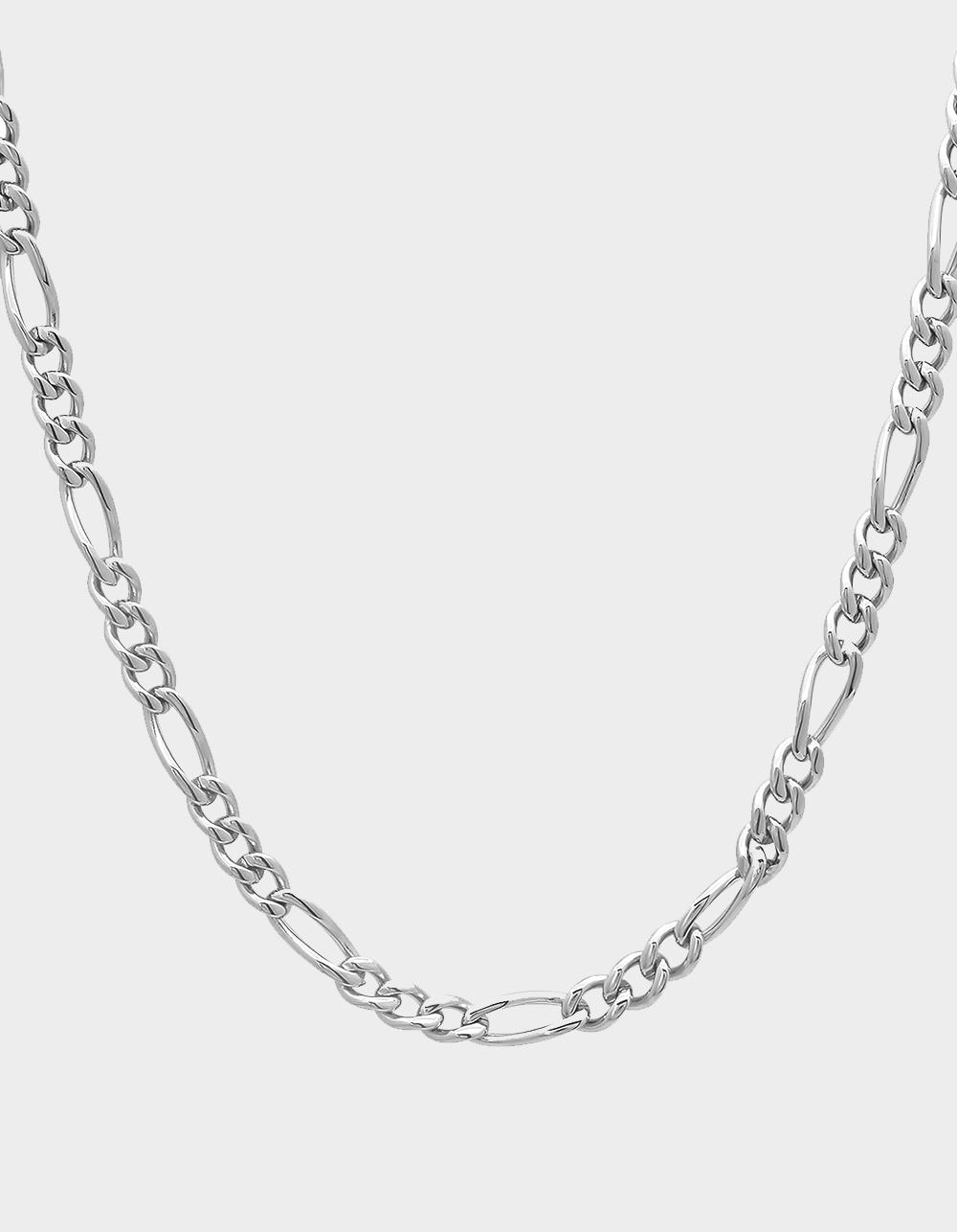 STEEL NATION Stainless Steel 3.5MM Figaro Chain - STAINLESS