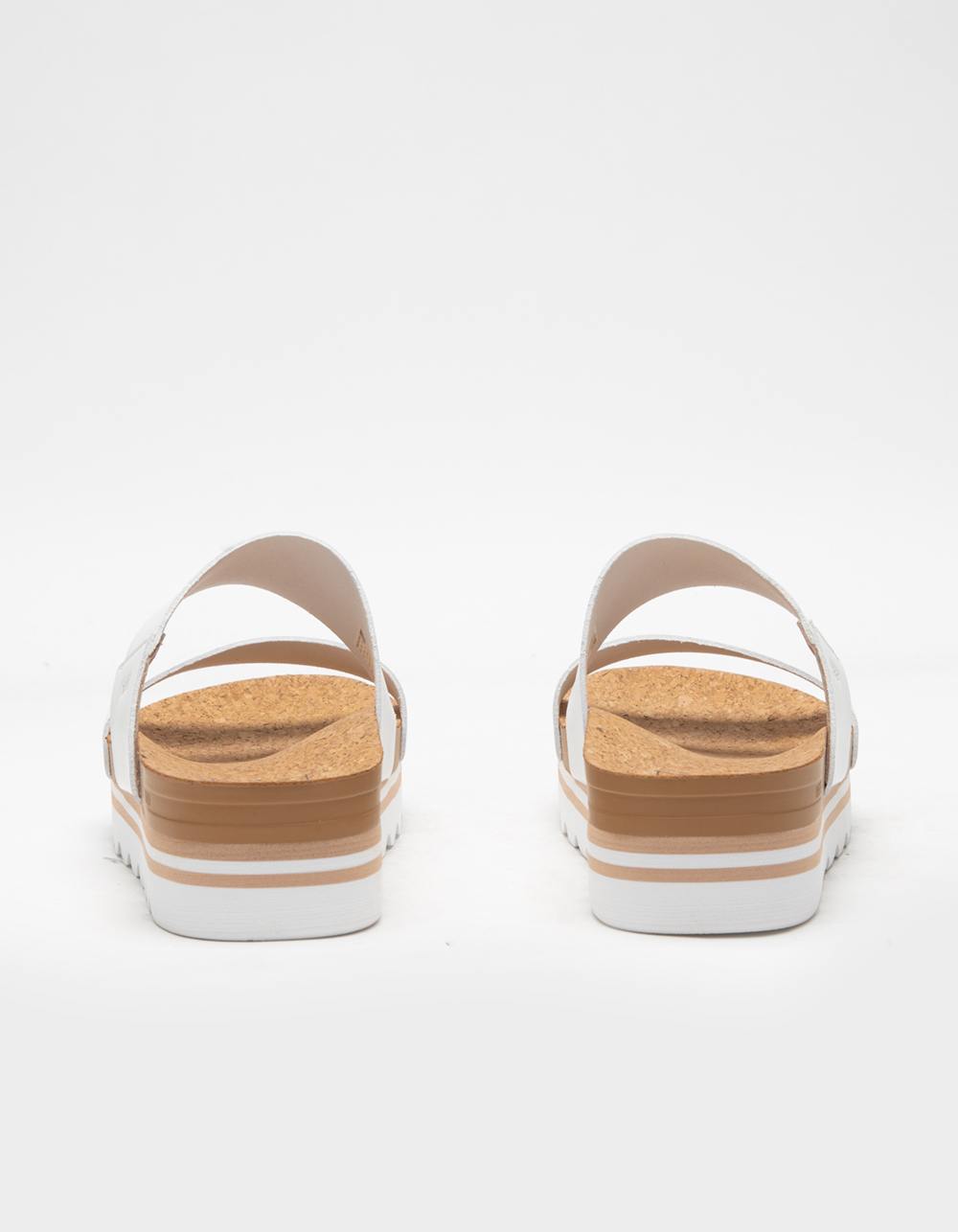 REEF Cushion Vista Hi Womens Slide Sandals - WHITE
