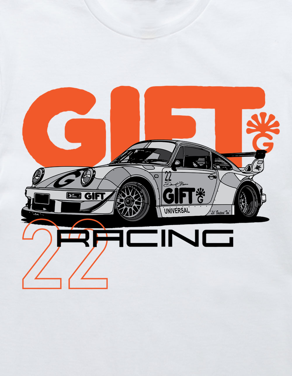 DAVID FLORES Gift UNIVERSAL Racing 22 Unisex Tee - WHITE
