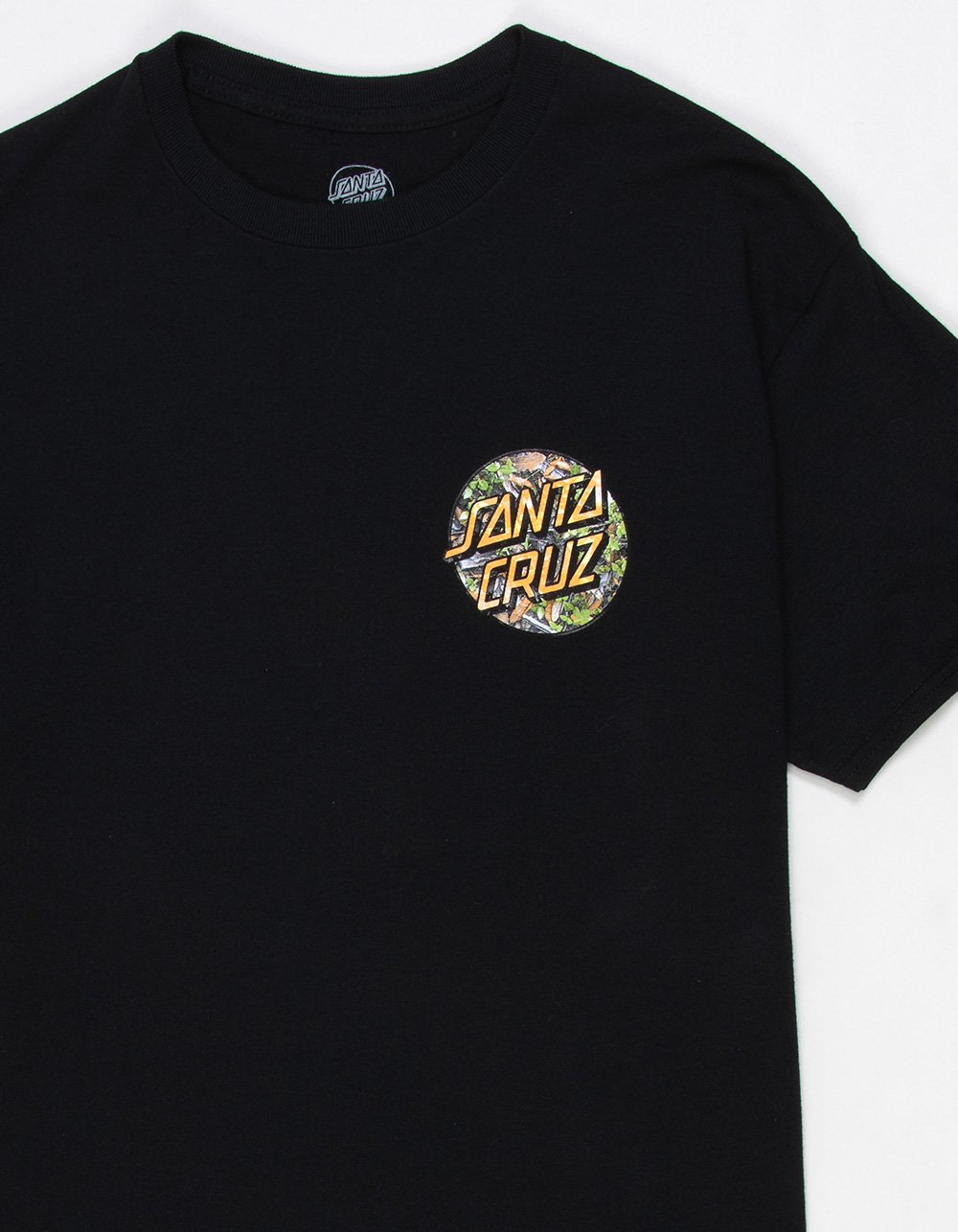 SANTA CRUZ Cloaked Dot Mens Tee - BLACK