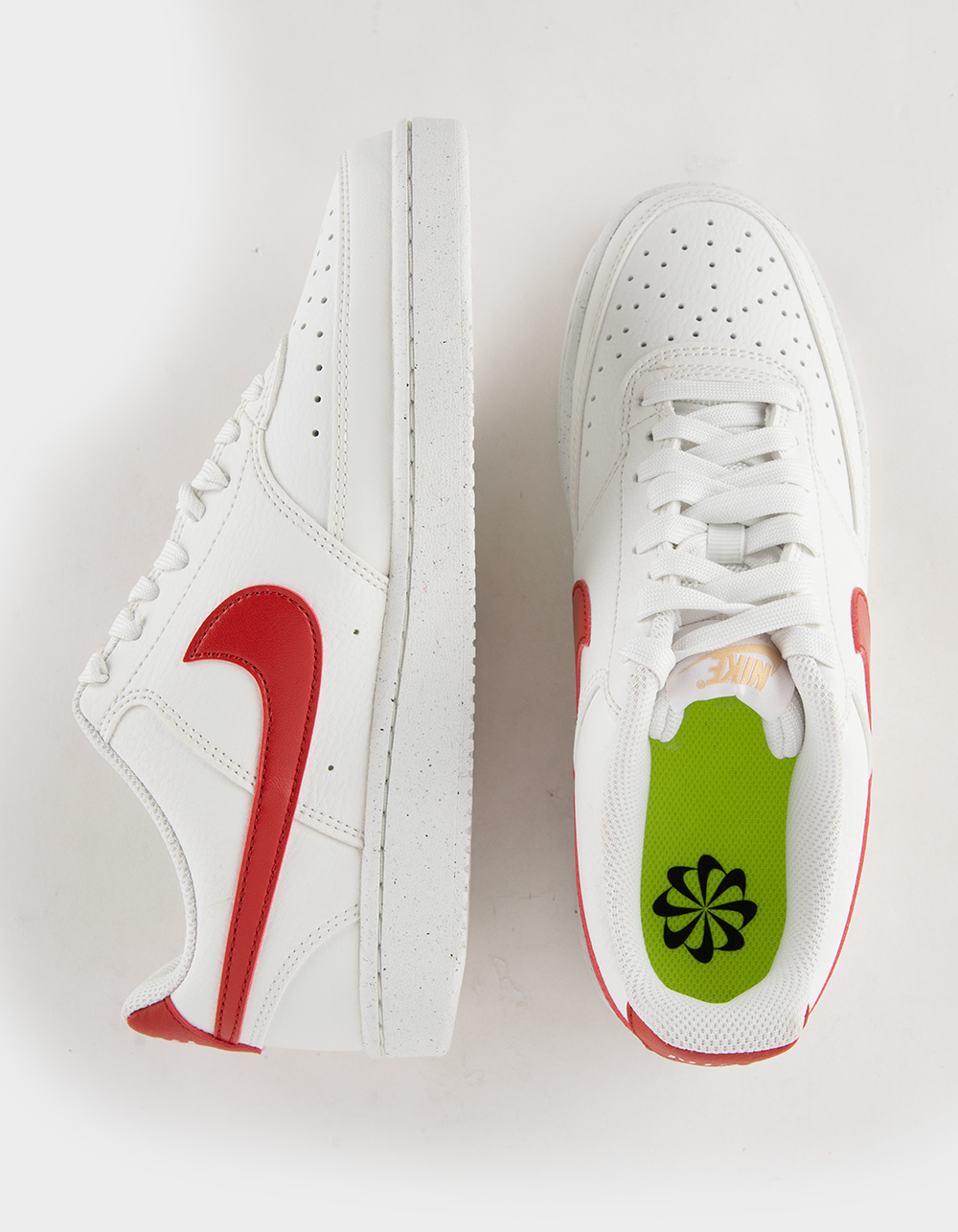 NIKE Court Vision Low Next Nature Womens Shoes - WHT/RED | Tillys