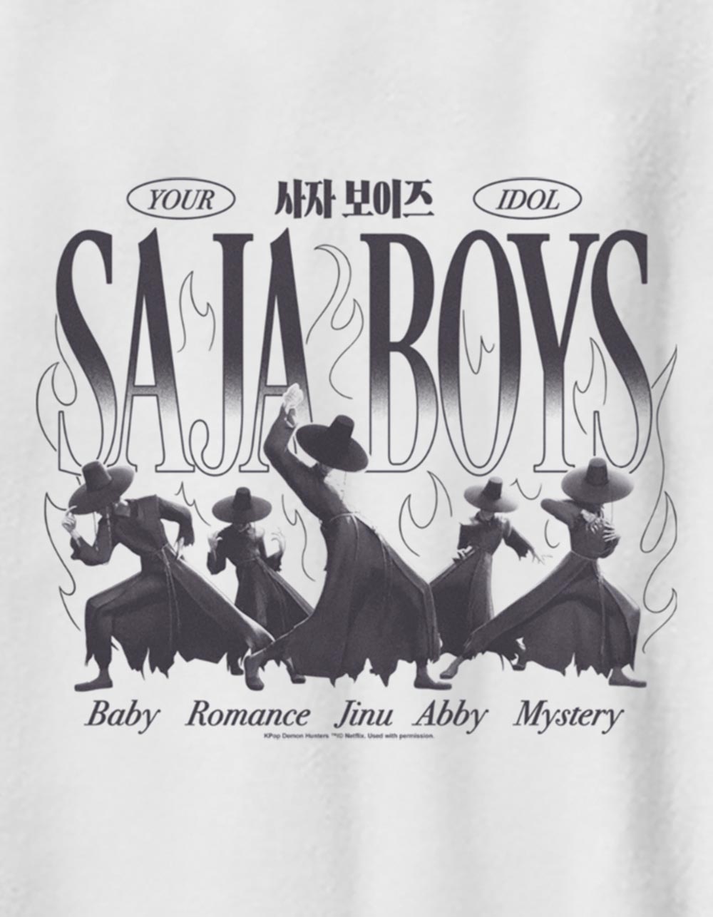 KPOP Demon HUNTERS Saja Boys Unisex Kids Tee - WHITE