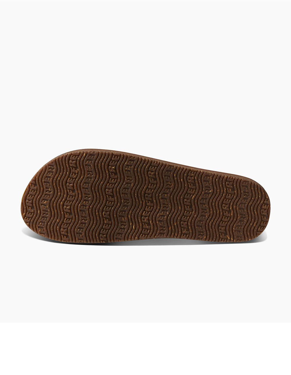 REEF Solana Leather Womens Flip Flops - BROWN