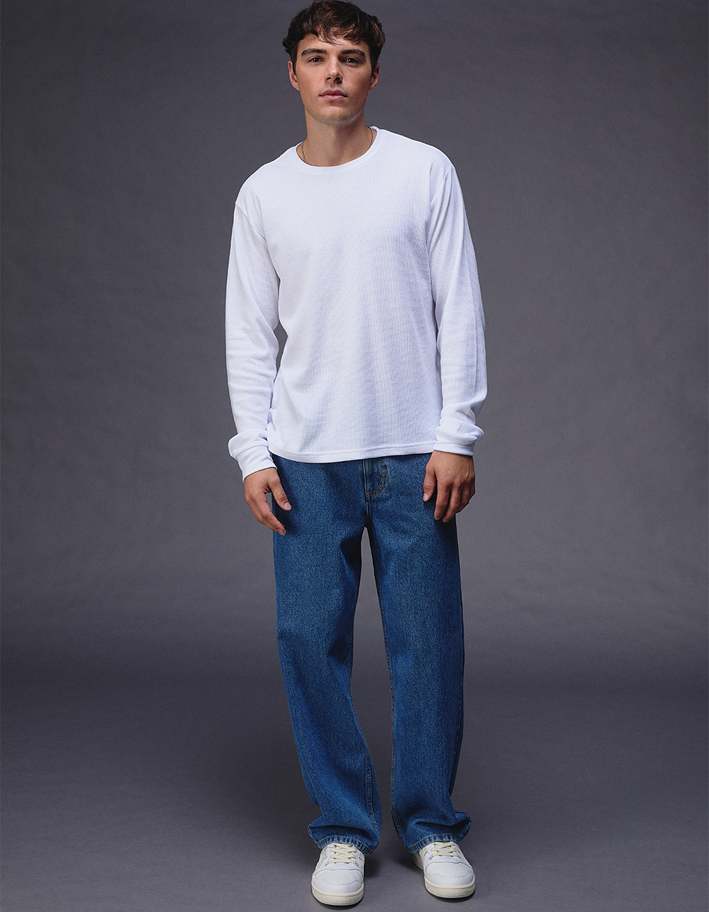 RSQ Mens Loose Fit Jeans - MEDIUM STONE