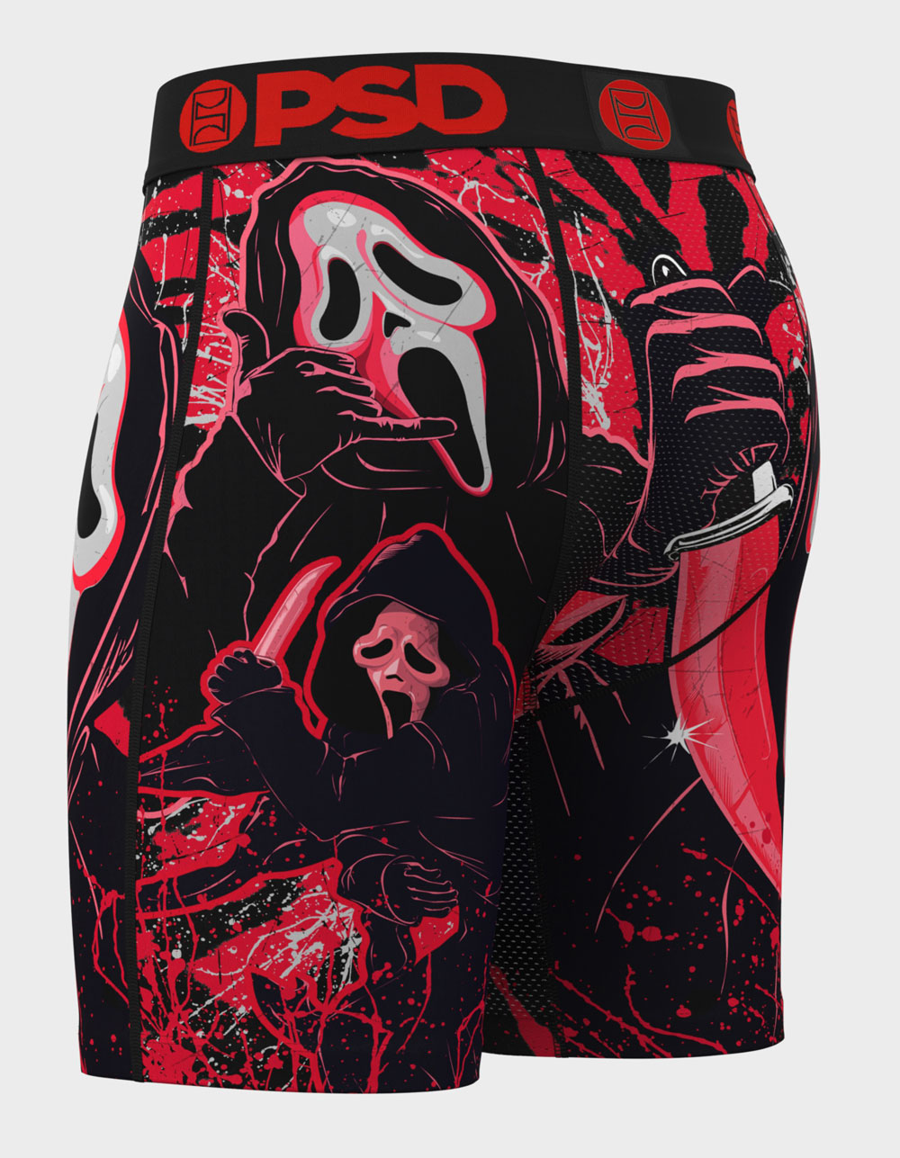 PSD Ghostface Call Me Mens Boxer Briefs - MULTI