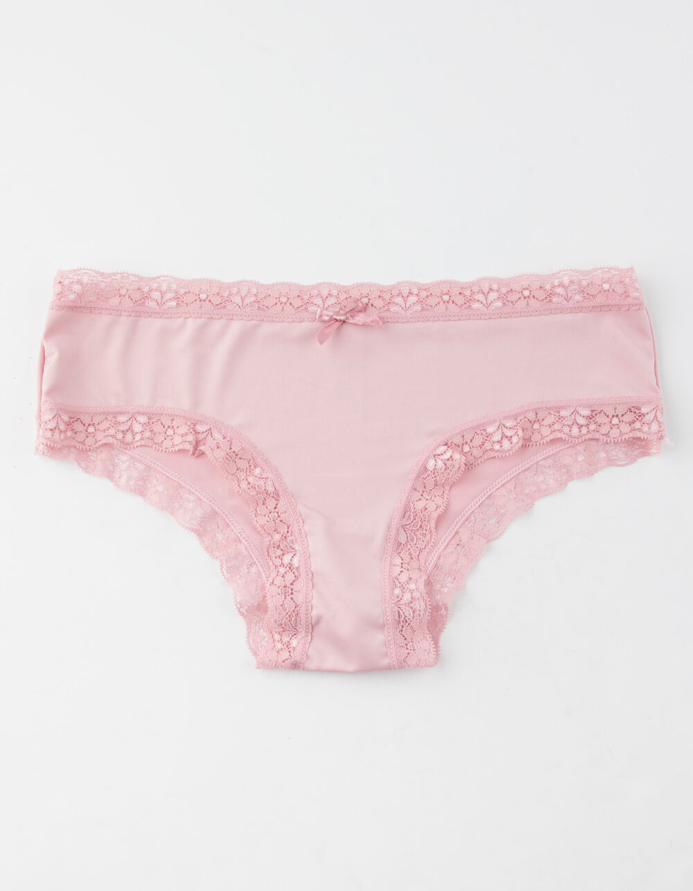 FULL TILT Lace Trim Pink Floral Boyshorts - PINK COMBO | Tillys