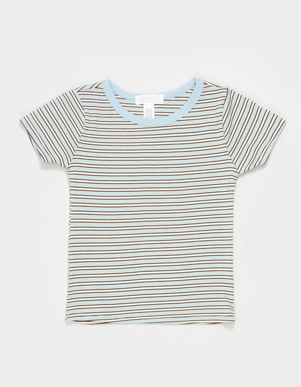 FULL TILT Essentials Girls Stripe Ringer Tee