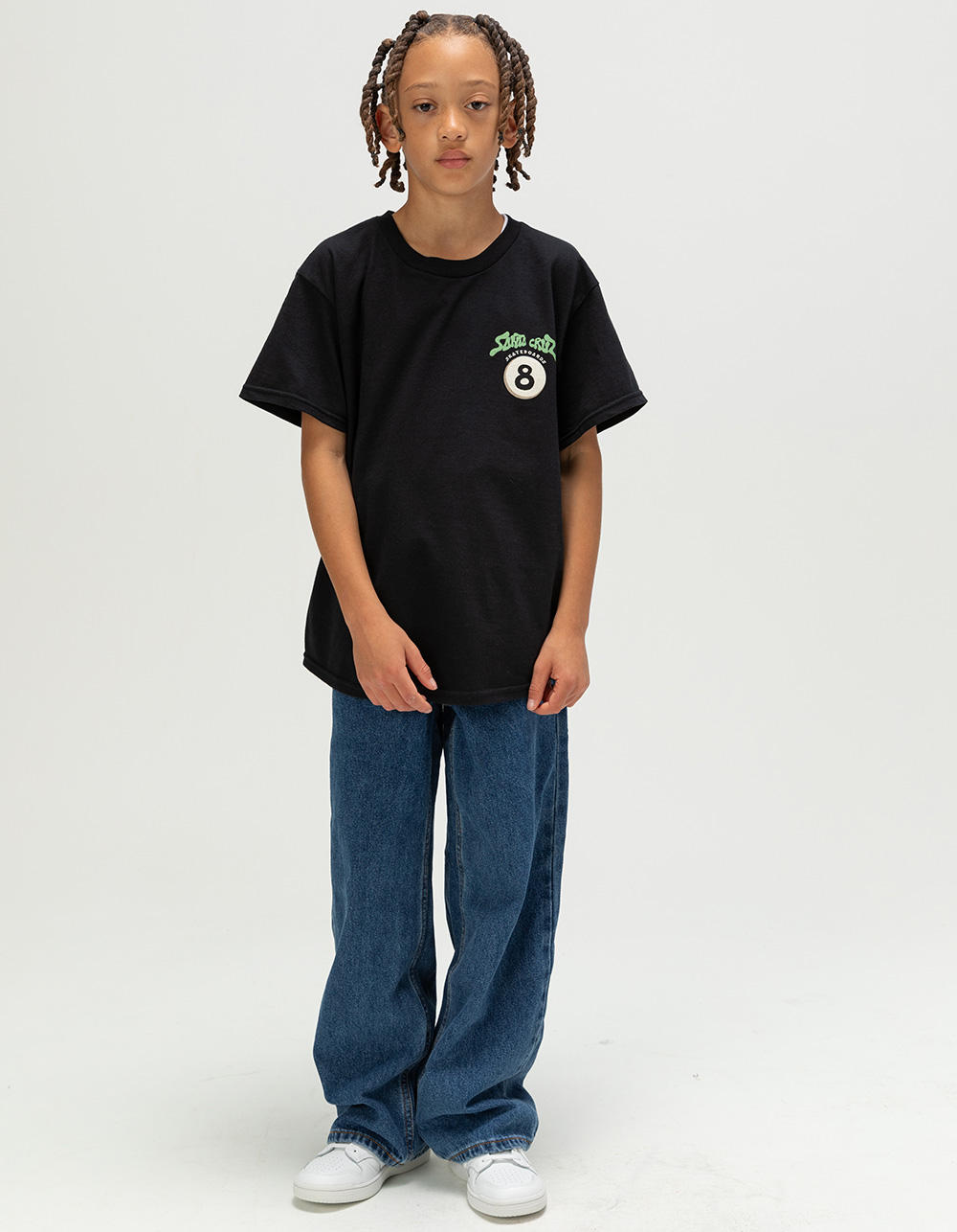 SANTA CRUZ Winkowski Ocho Boys Tee - BLACK