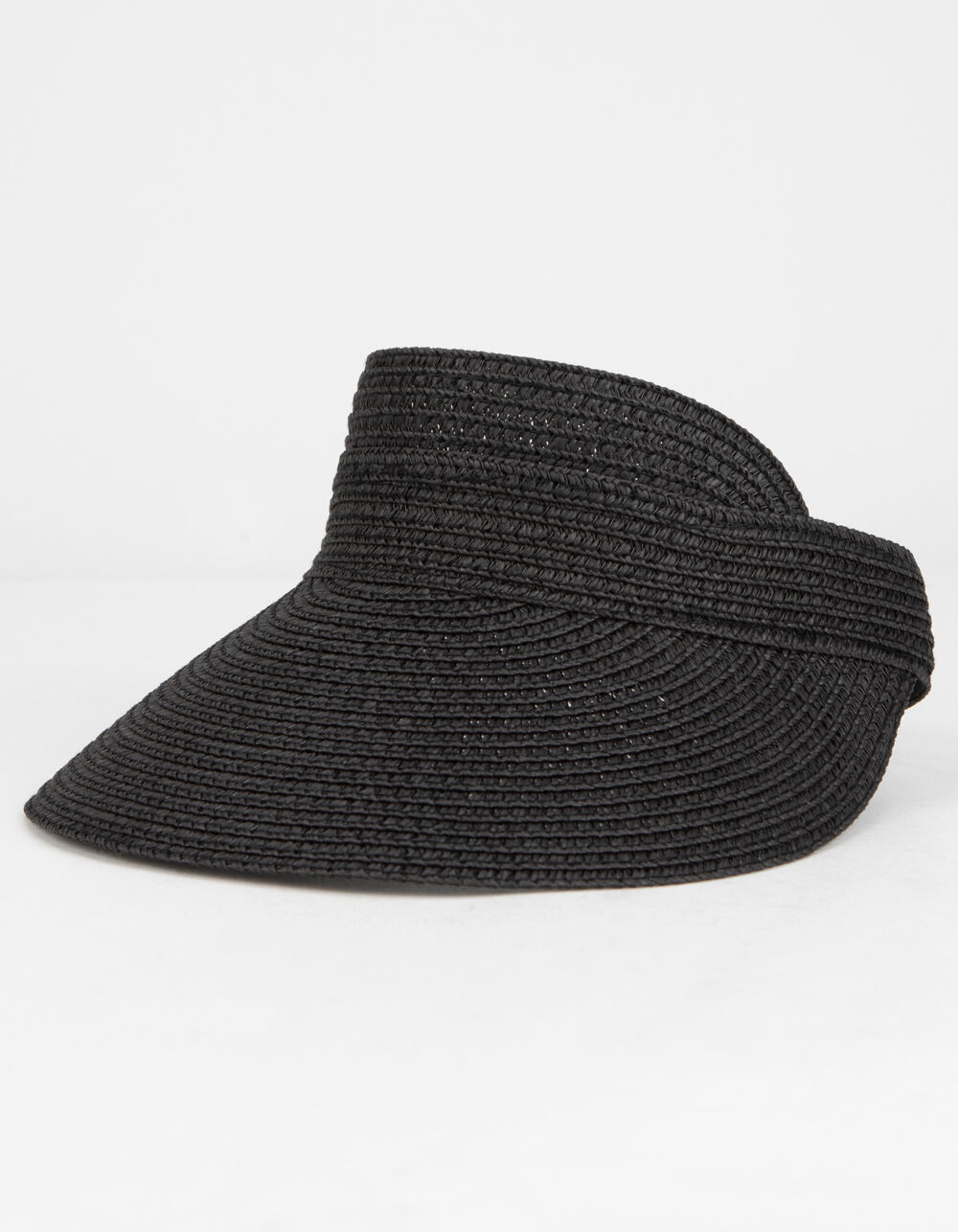 Straw Womens Black Visor BLACK Tillys