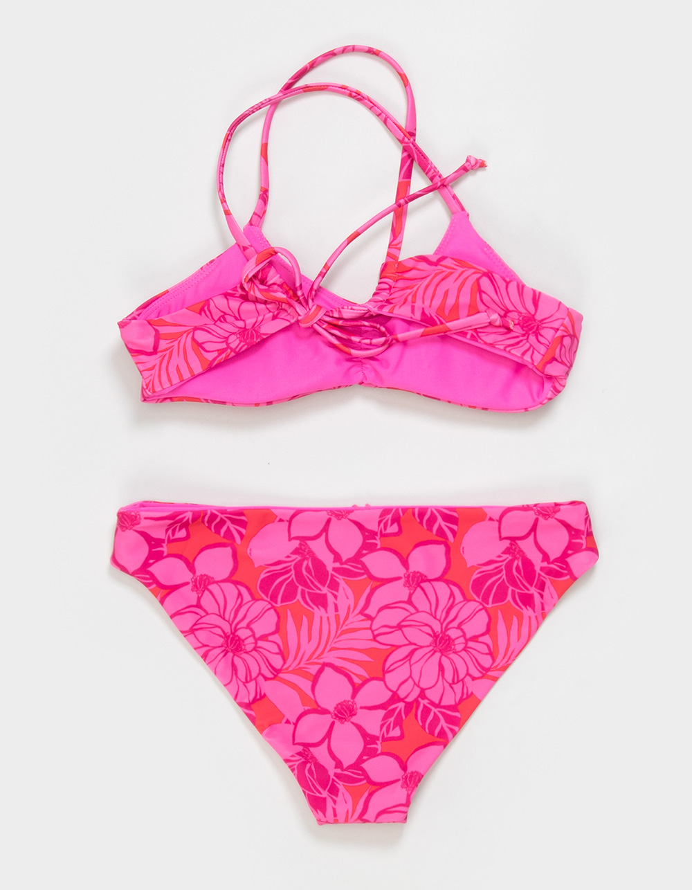 FEATHER 4 ARROW Sunshine Days Girls Bralette Bikini Set - PINK COMBO