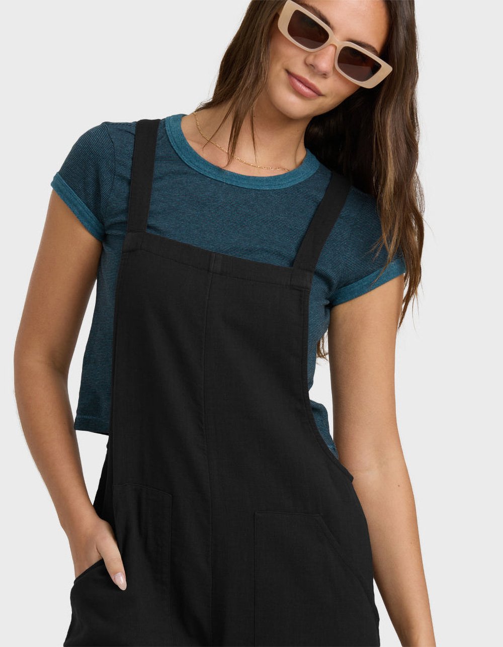 BILLABONG Pacific Time Womens Jumpsuit - OFF-BLACK