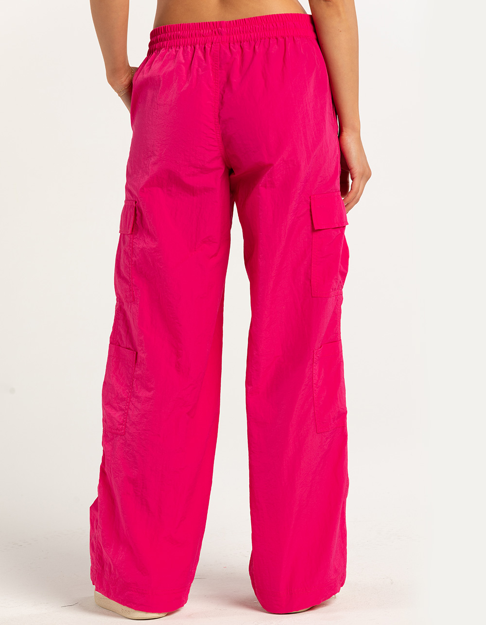 FULL TILT Low Rise Womens Parachute Cargo Pants - PINK | Tillys