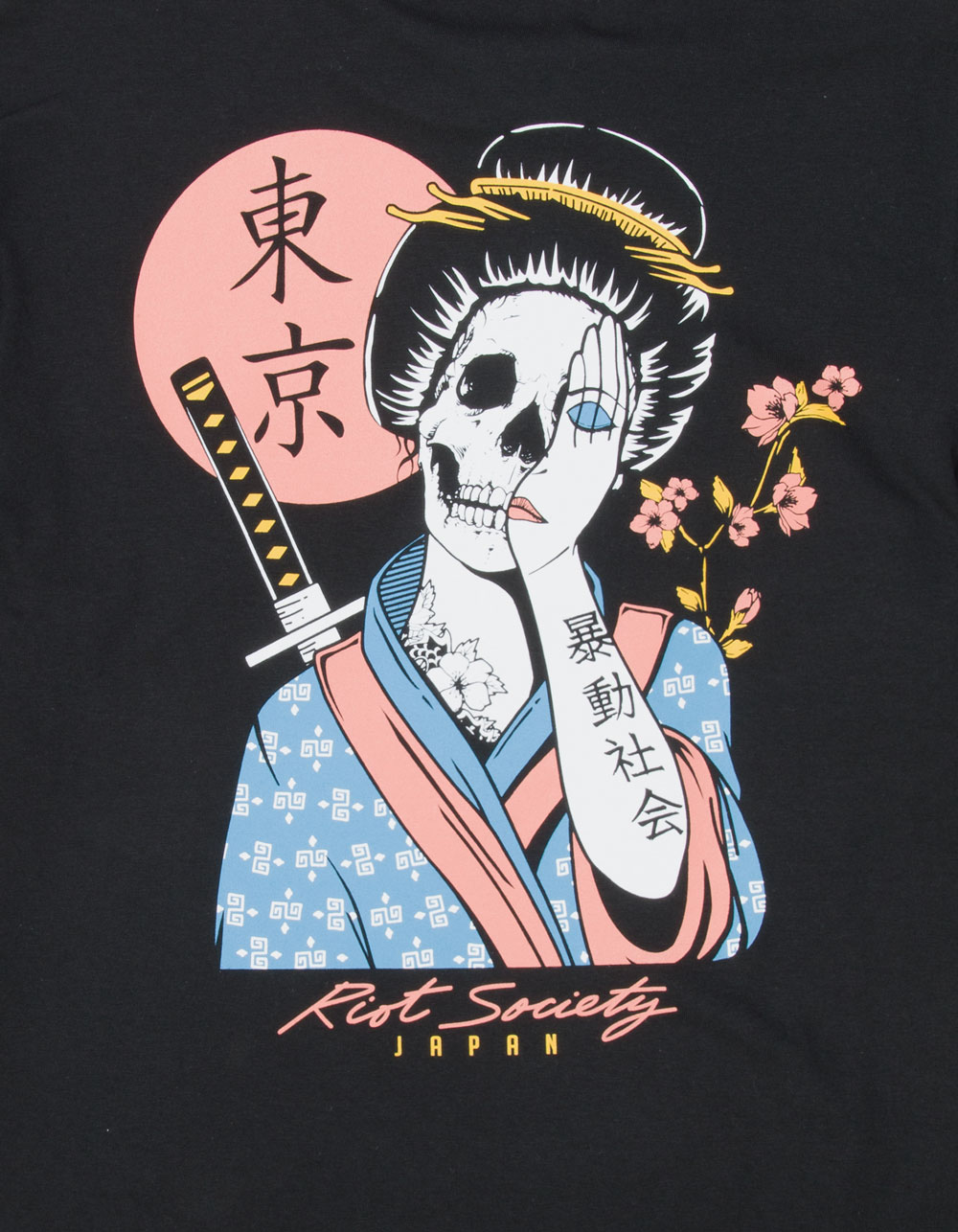 RIOT SOCIETY Geisha Shame 2.0 Mens Tee - BLACK