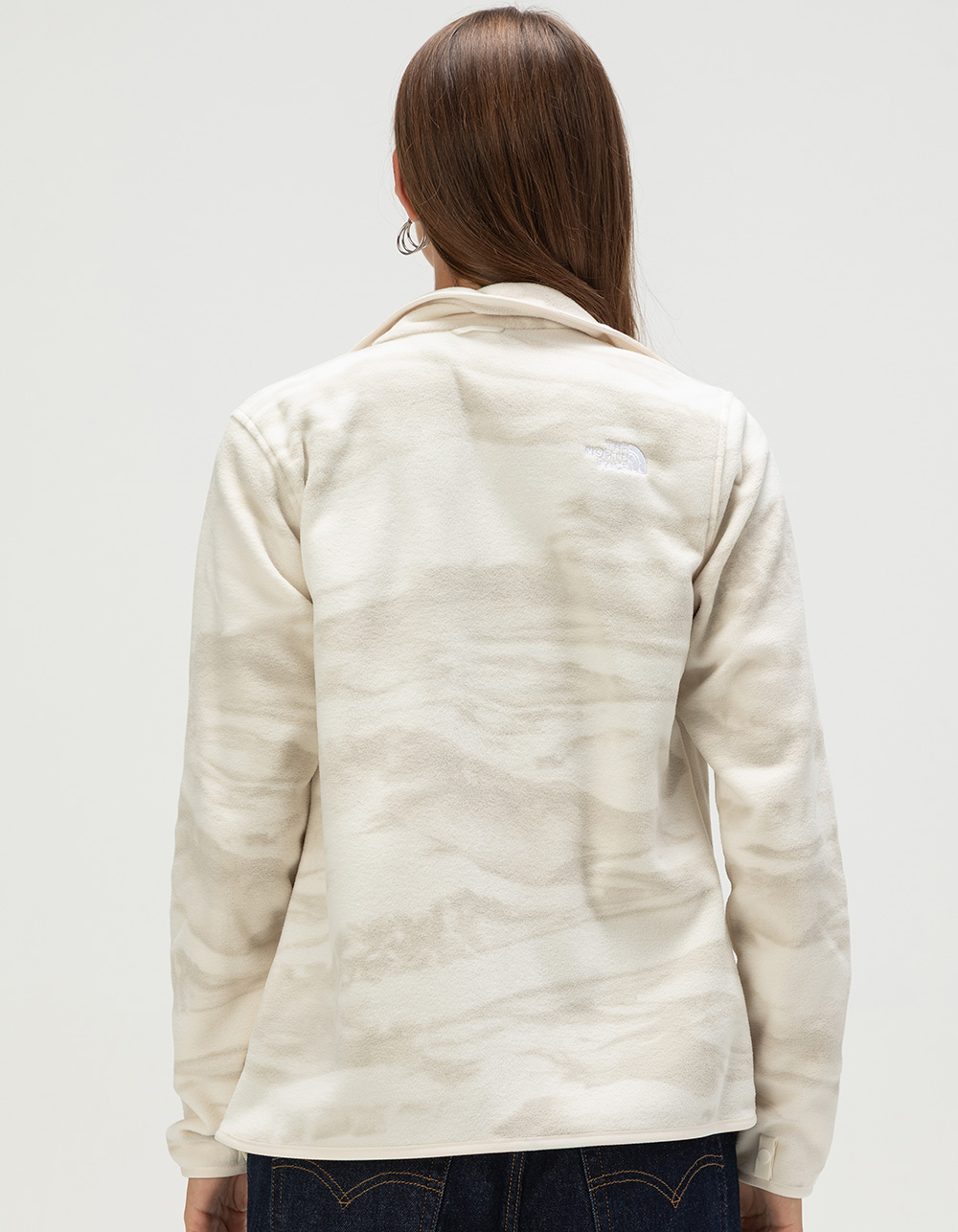 THE NORTH FACE Glacier Womens Fleece Jacket - Cream Combo