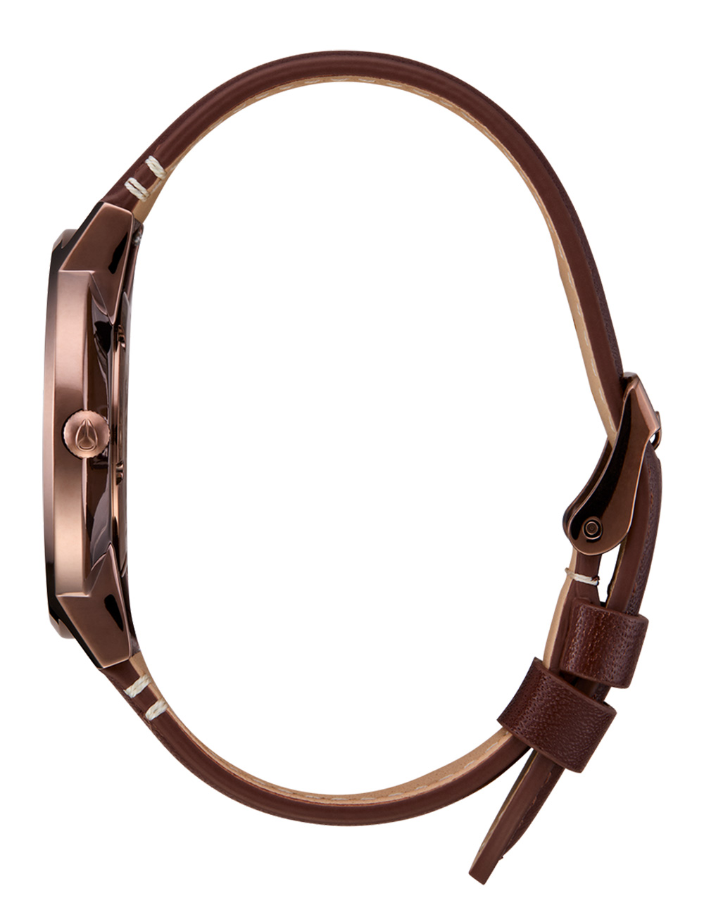 NIXON Porter Leather Watch - CHOCOLATE