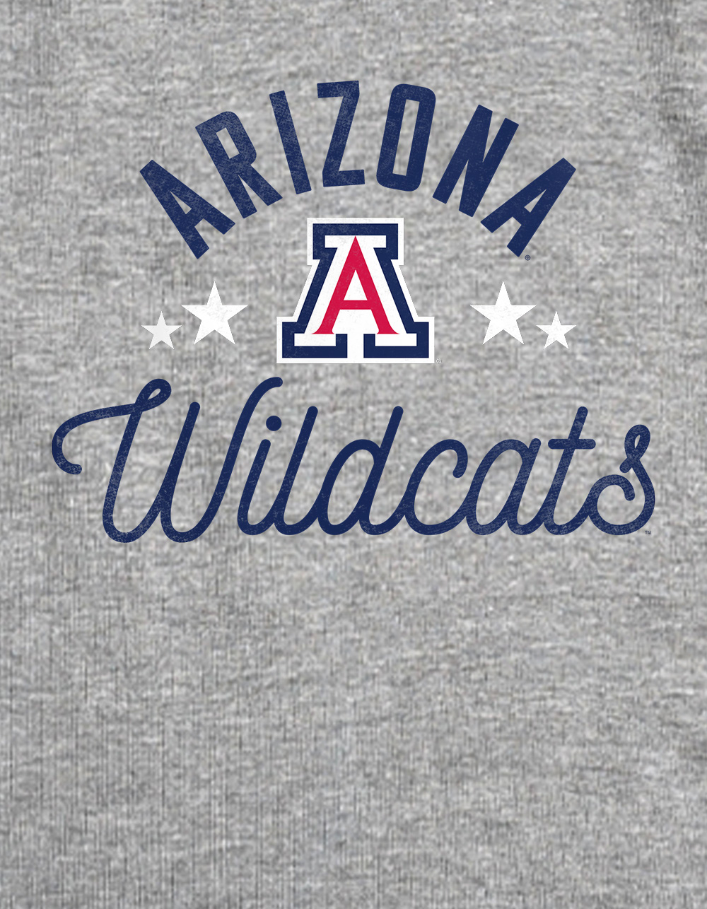 THE UNIVERSITY OF ARIZONA Wildcats Womens Cropped Tank Top - HEATHER GRAY