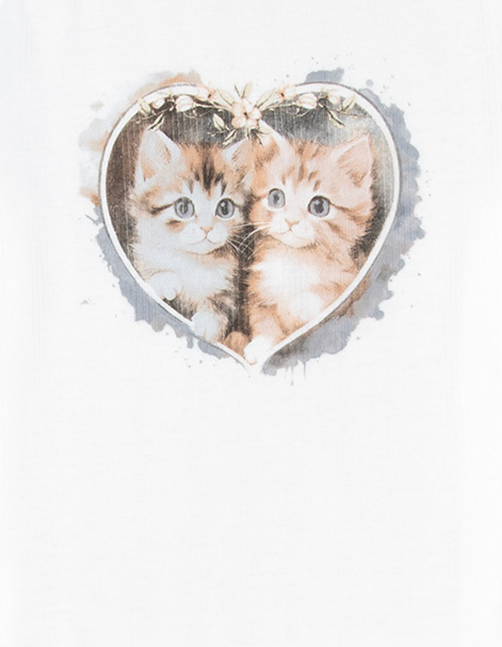 FULL TILT Kitty Girls Tee - WHITE