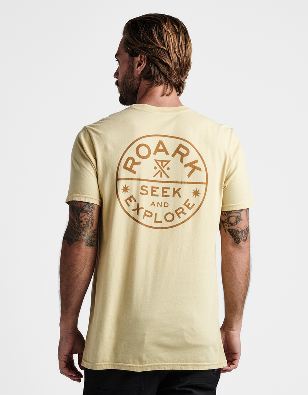 ROARK Seek & Explore Signet Premium Mens Tee - YELLOW