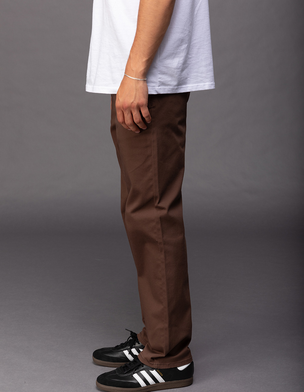 RSQ Mens Slim Straight Chino Pants - DARK BROWN