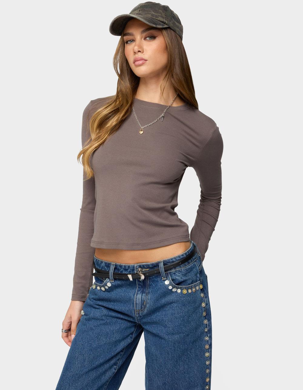 EDIKTED Kiyan Long Sleeve Tee