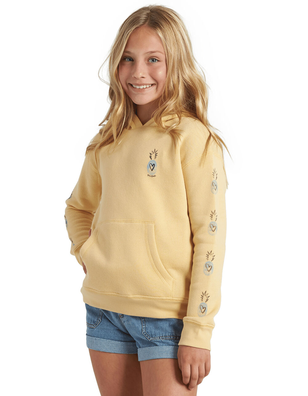 BILLABONG Love Fruit Girls Hoodie YELLOW Tillys