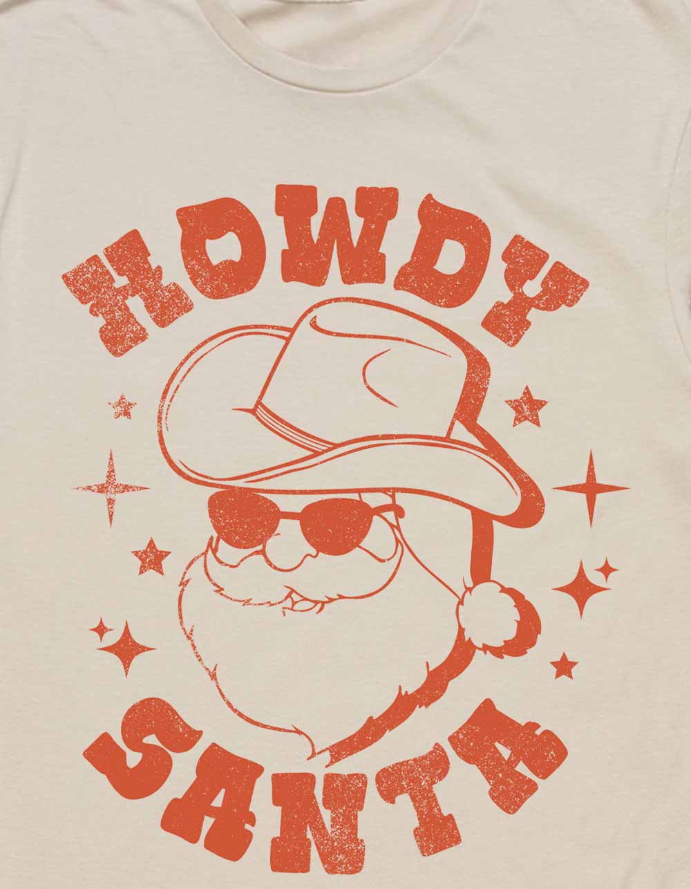 Santa Howdy Unisex Tee - SAND