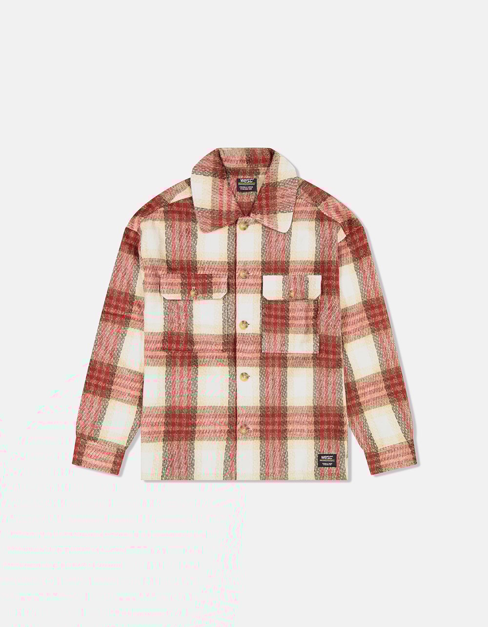 WESC Button Mens Flannel Jacket