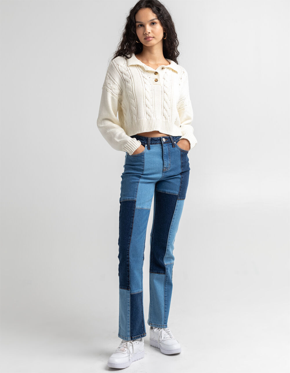 RSQ Womens Patchwork Jeans - MULTI 