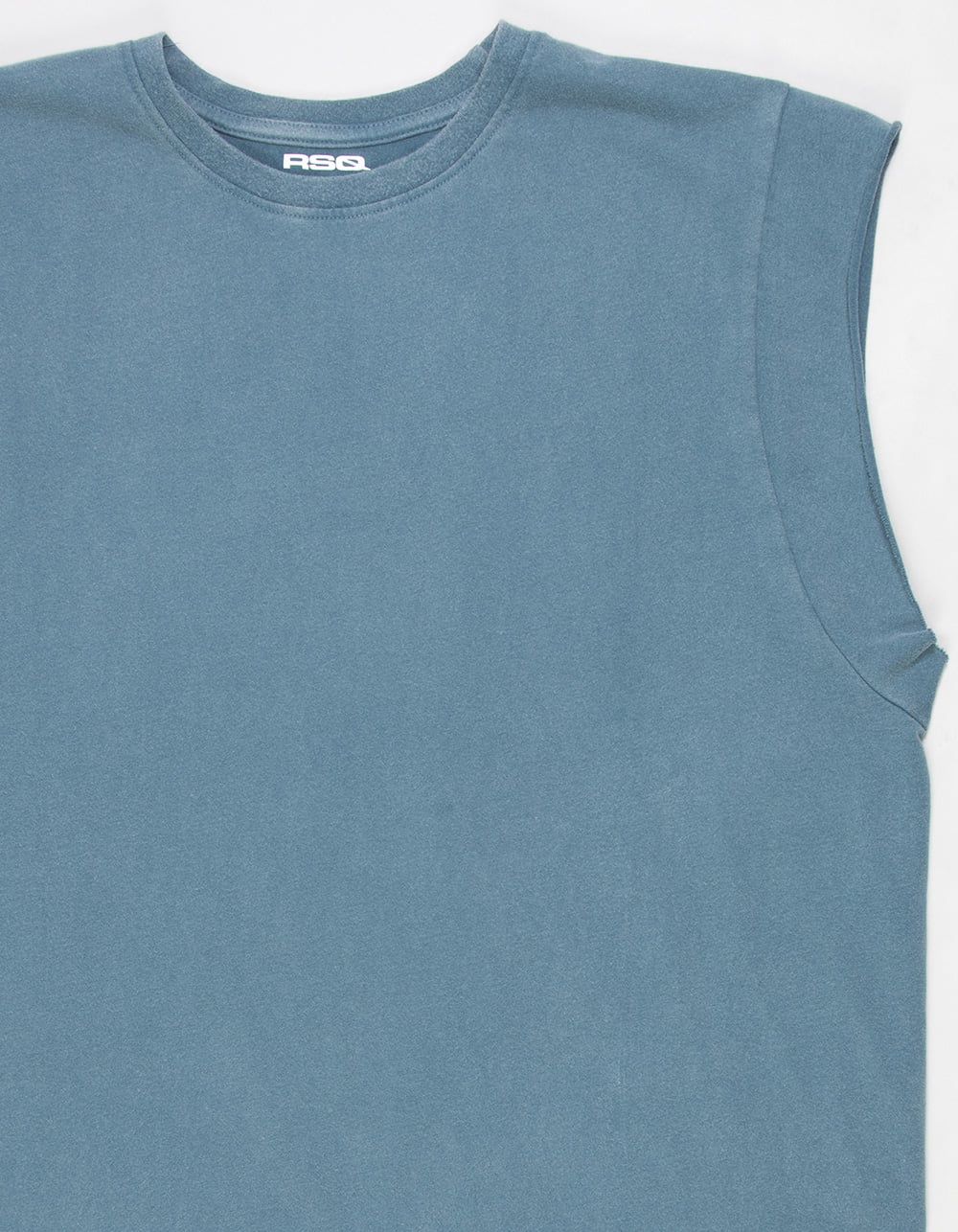 RSQ Mens Washed Crop Muscle Tee