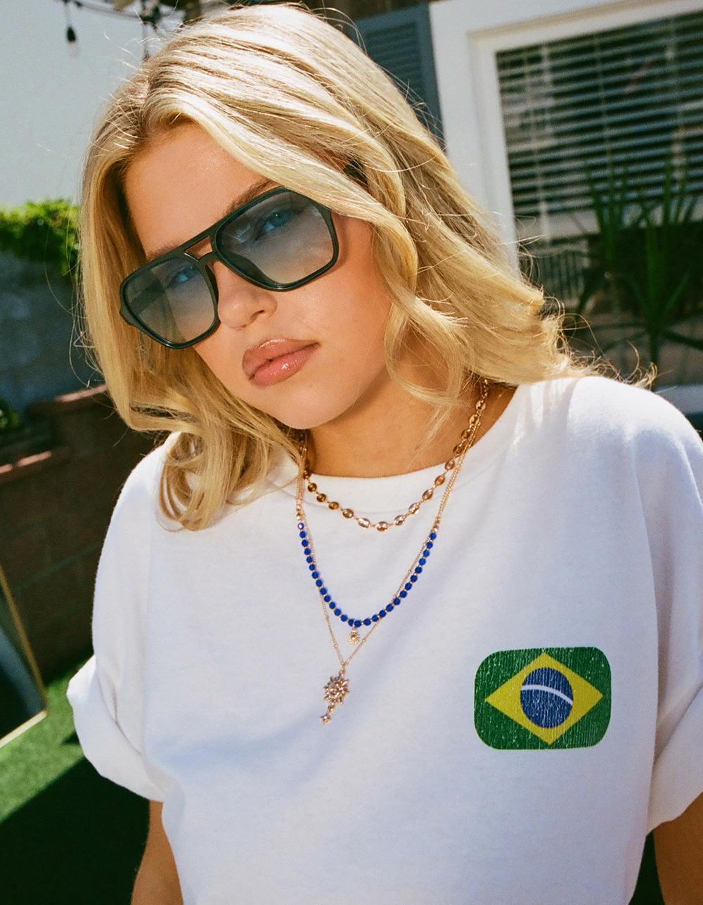 BRAZIL Beach Soccer Unisex Tee - WHITE