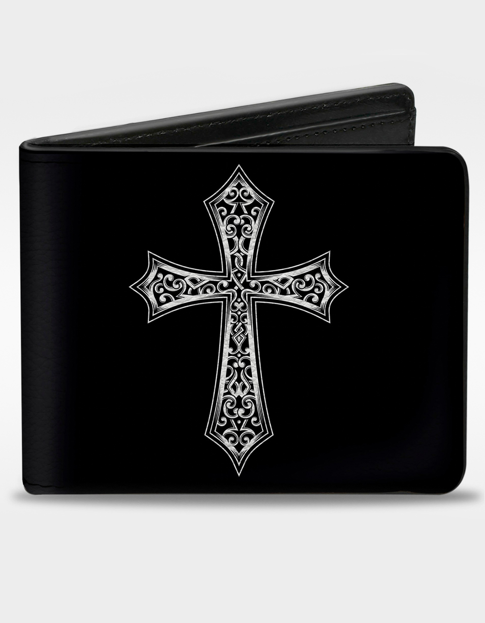 BUCKLE-DOWN Cross Ornamental Fill Bifold Wallet - MULTI