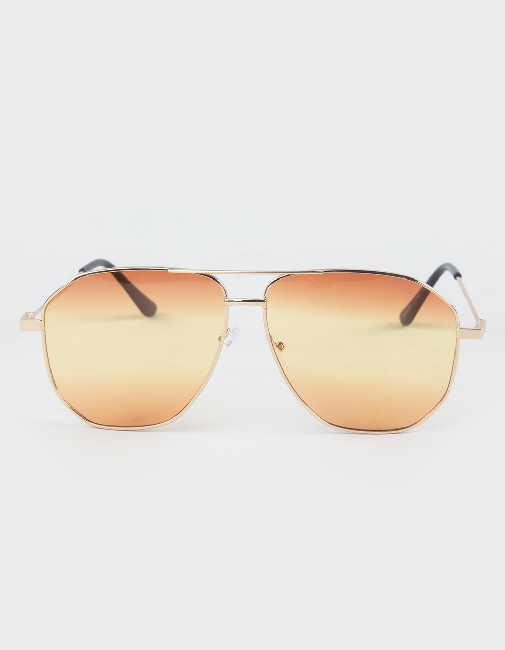 RSQ Aviator Metal Sunglasses - ORANGE