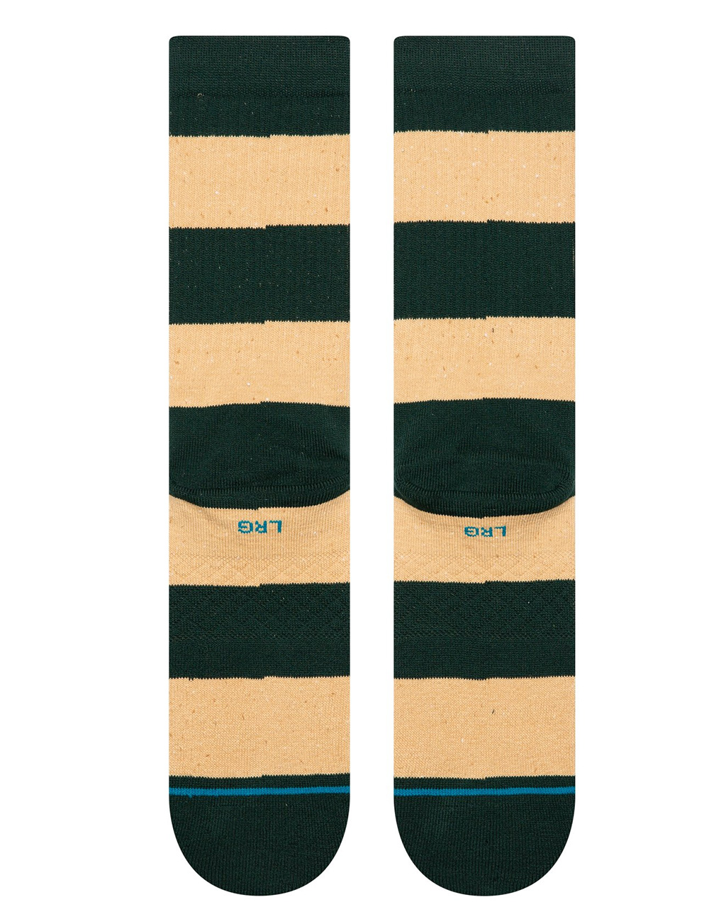 STANCE Nep Stripe Mens Crew Socks - GREEN COMBO