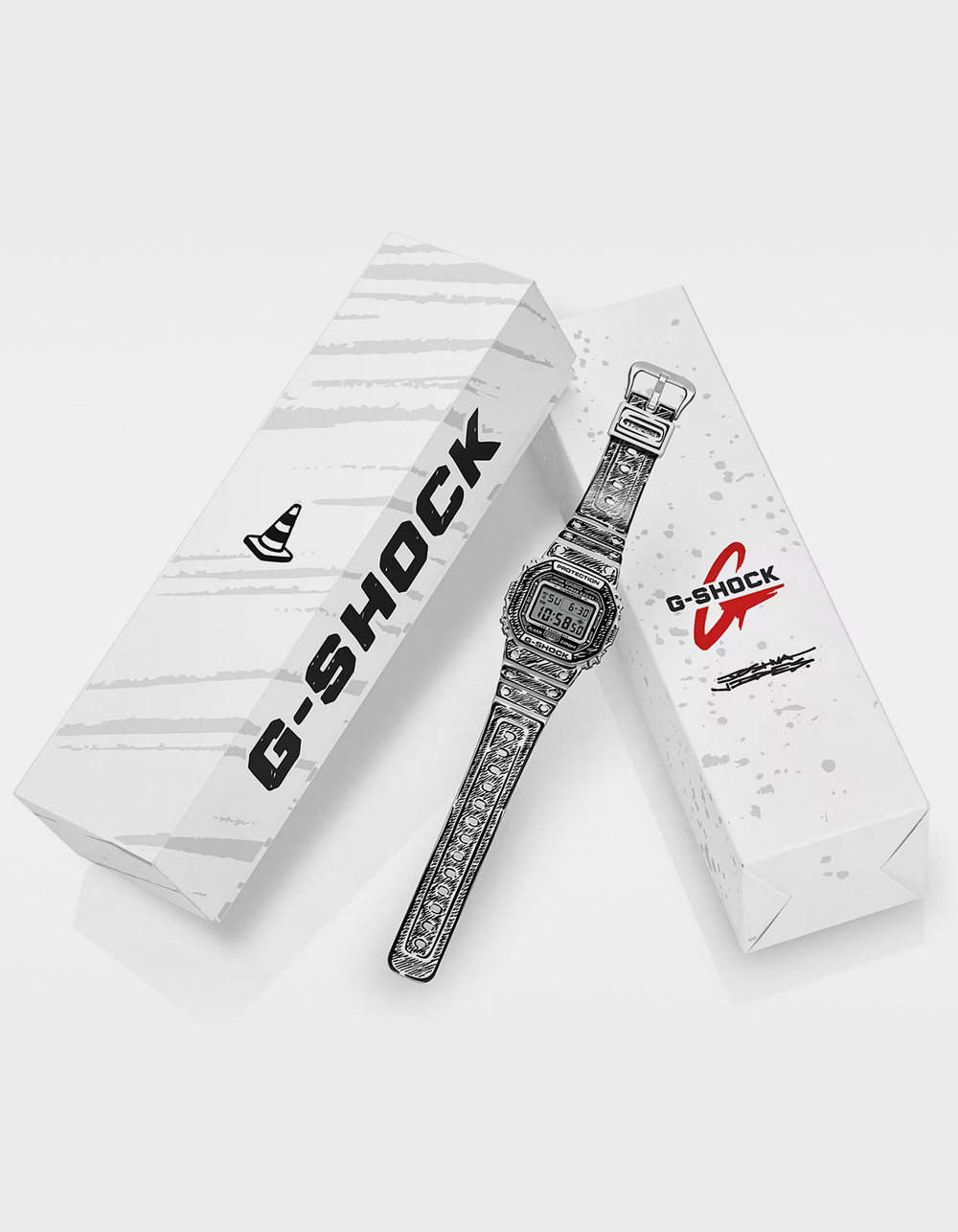G-SHOCK DW5600JV-7 Watch - WHT/BLK