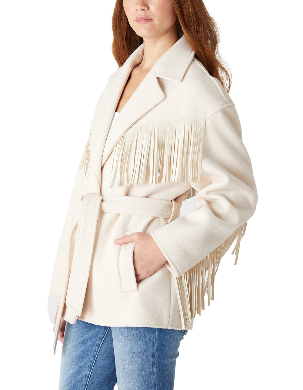 BLANK NYC Rodeo Star Womens Blazer - BEIGE