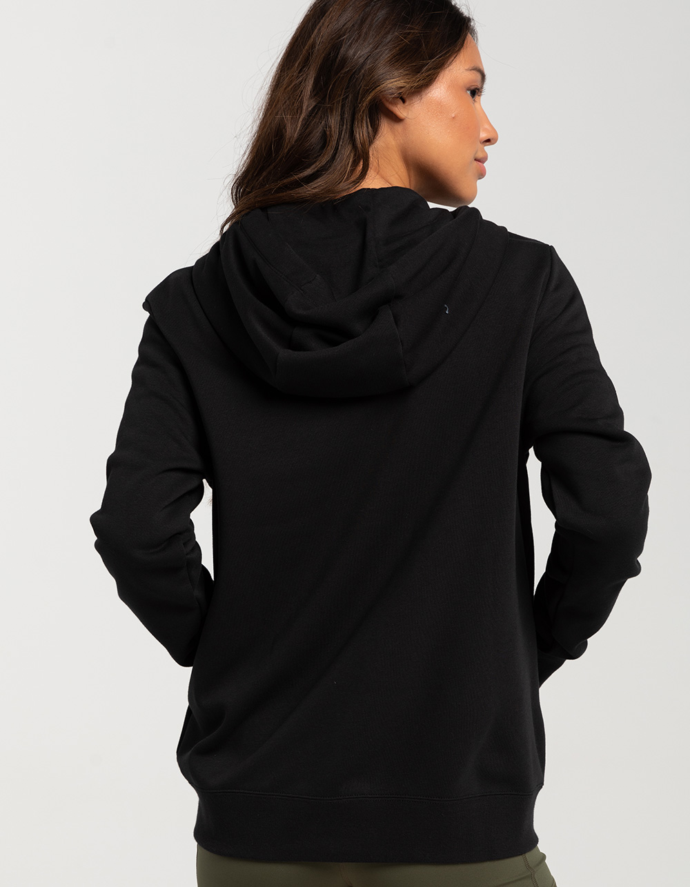 NIKE Sportswear Club Womens Zip-Up Fleece Hoodie - BLACK