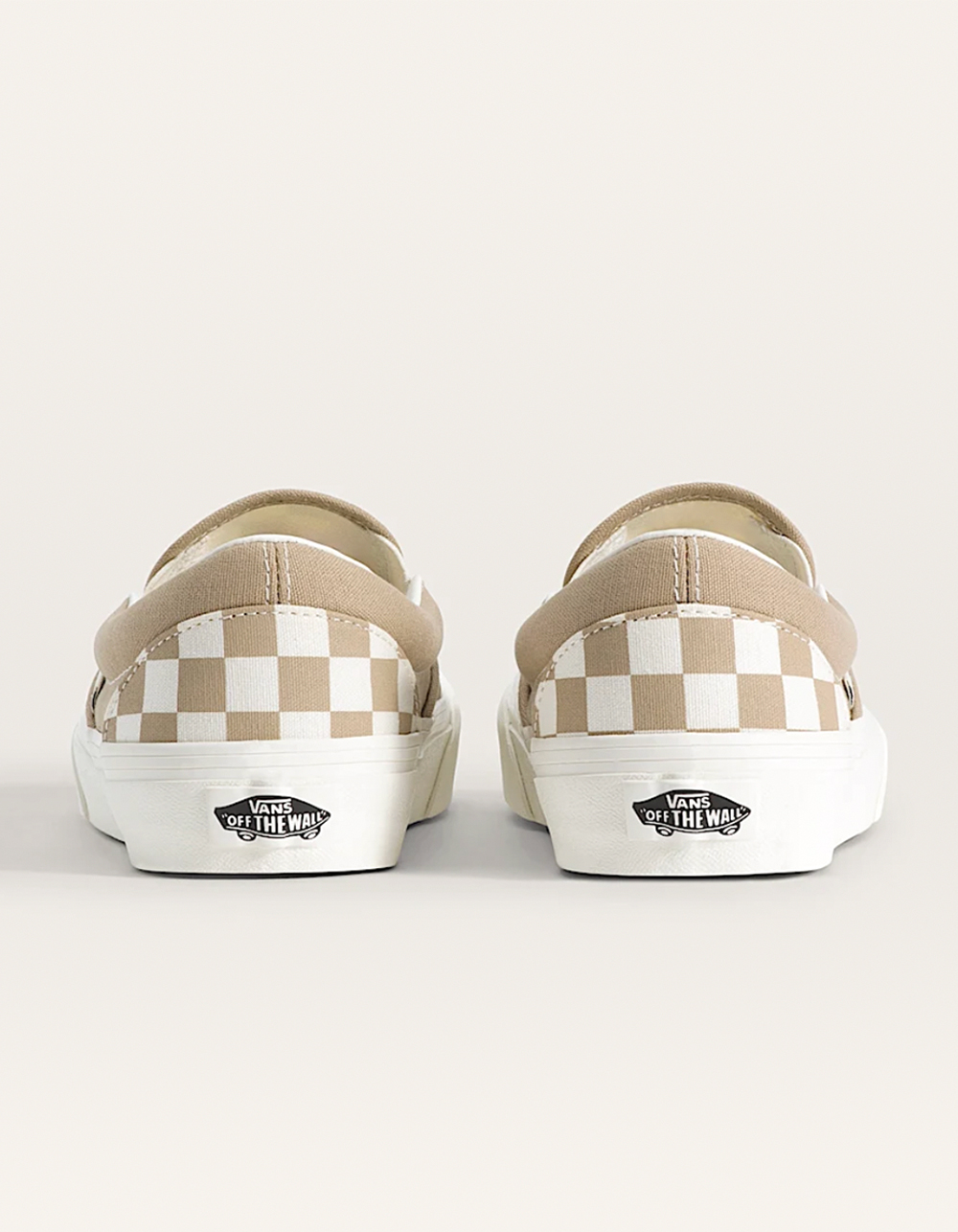 VANS Classic Slip-On Womens Checkerboard Shoes - TAUPE