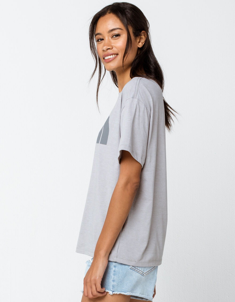 THE NORTH FACE Half Dome Tri Blend Womens Tee - HEATHER GRAY | Tillys