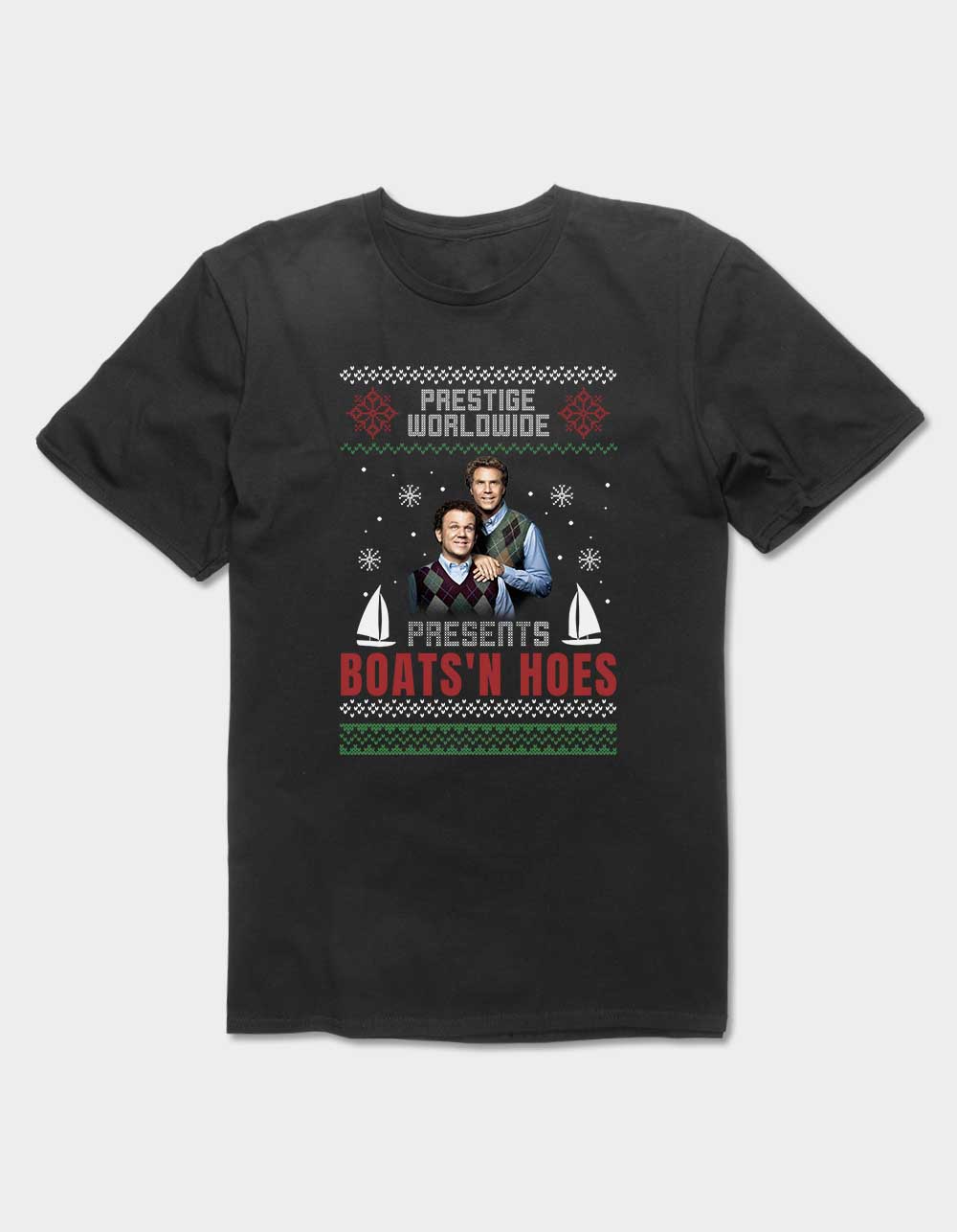 STEP BROTHERS Prestige Worldwide Boats Unisex Tee - BLACK