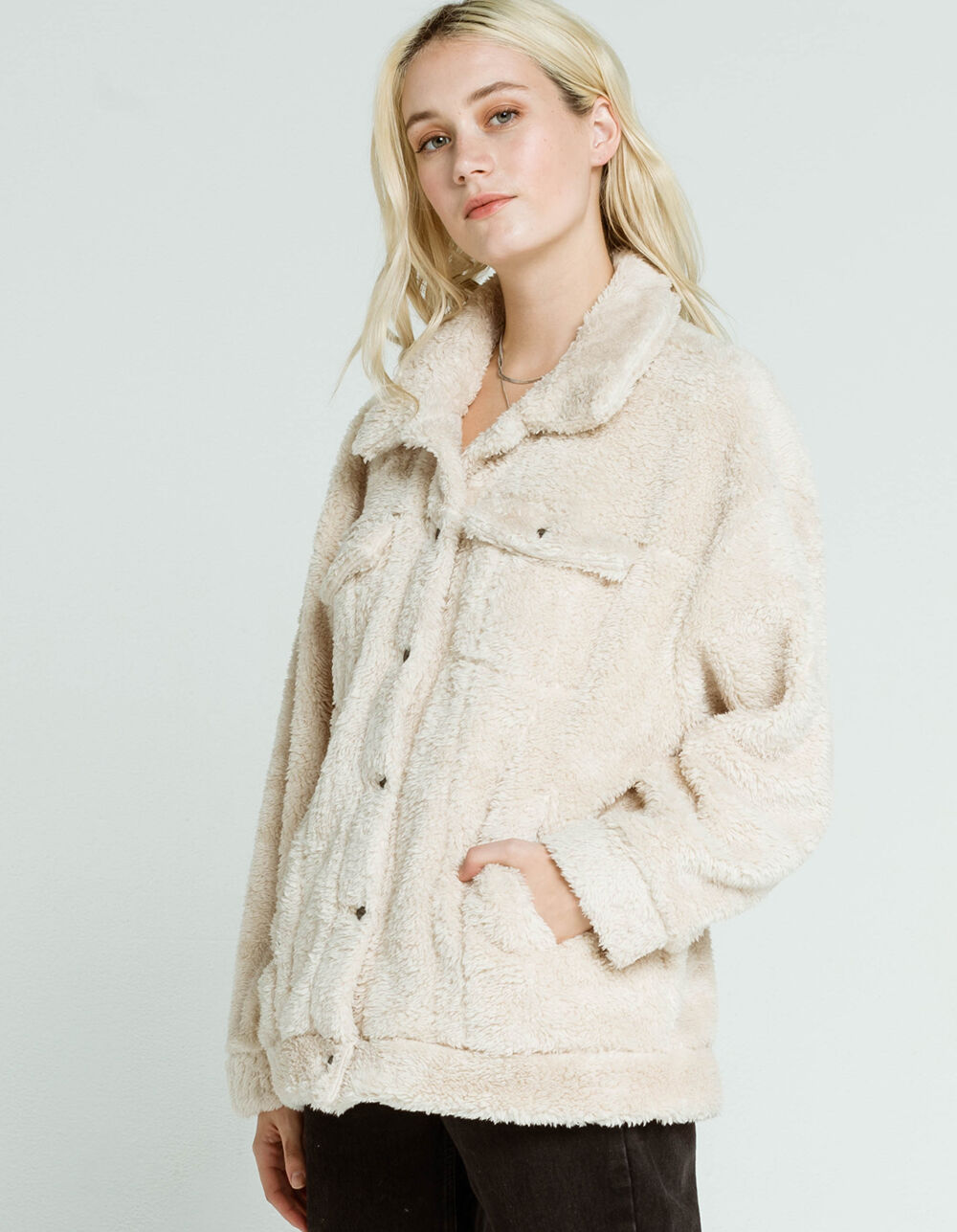 RVCA Buffy Womens Sherpa Jacket - OAT 