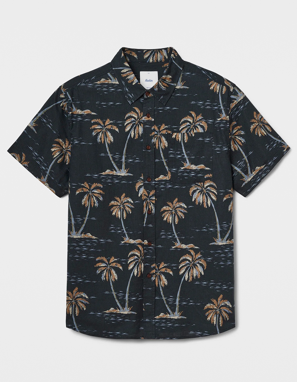 KATIN Vincent Mens Button Up Shirt - WASHED BLACK