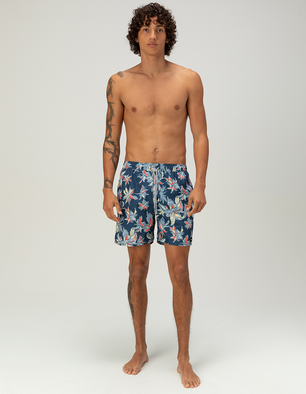 RIP CURL Daily Floral Mens Swim Trunks - NAVY COMBO
