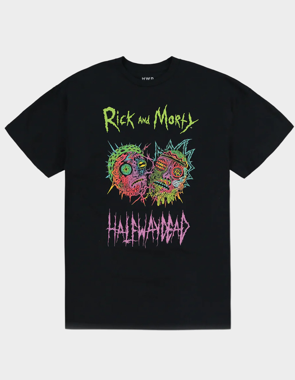 HALFWAY DEAD x Rick & Morty Face Mens Tee BLACK Tillys