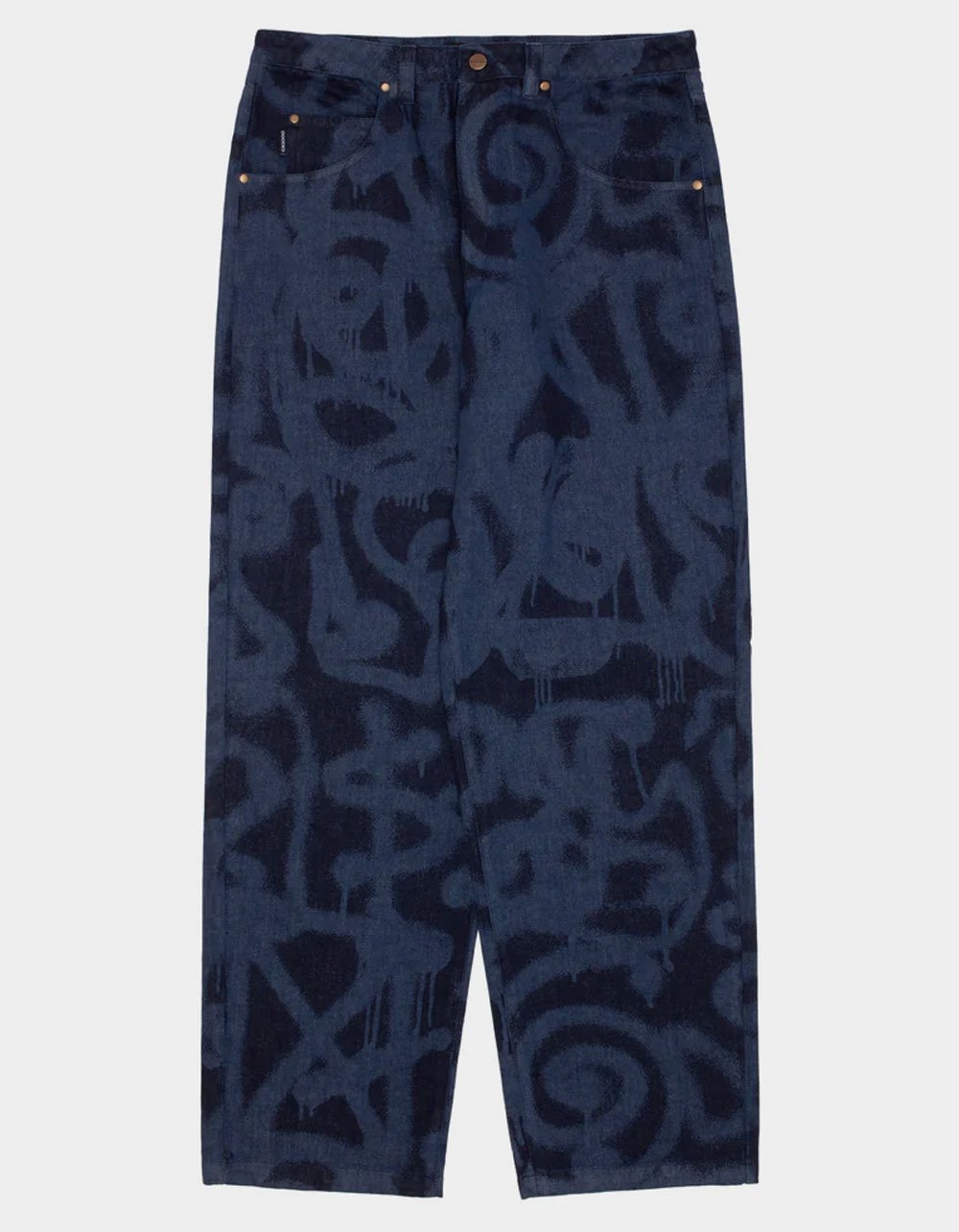 GX1000 Sprayed Mens Baggy Pants - NAVY COMBO