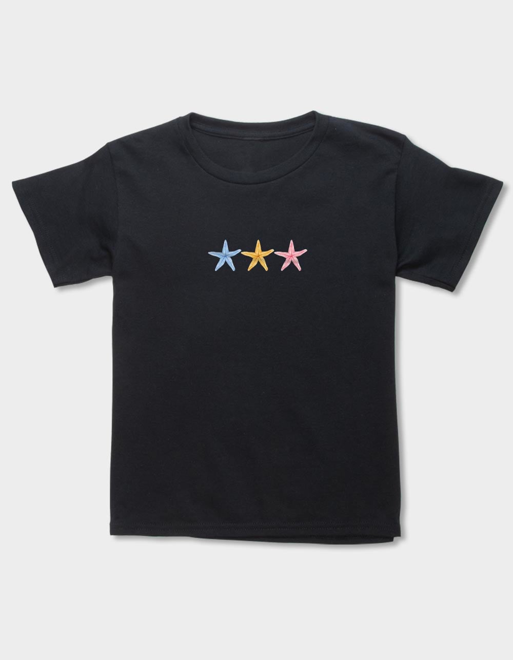 STARFISH Color Trio Unisex Kids Tee - BLACK