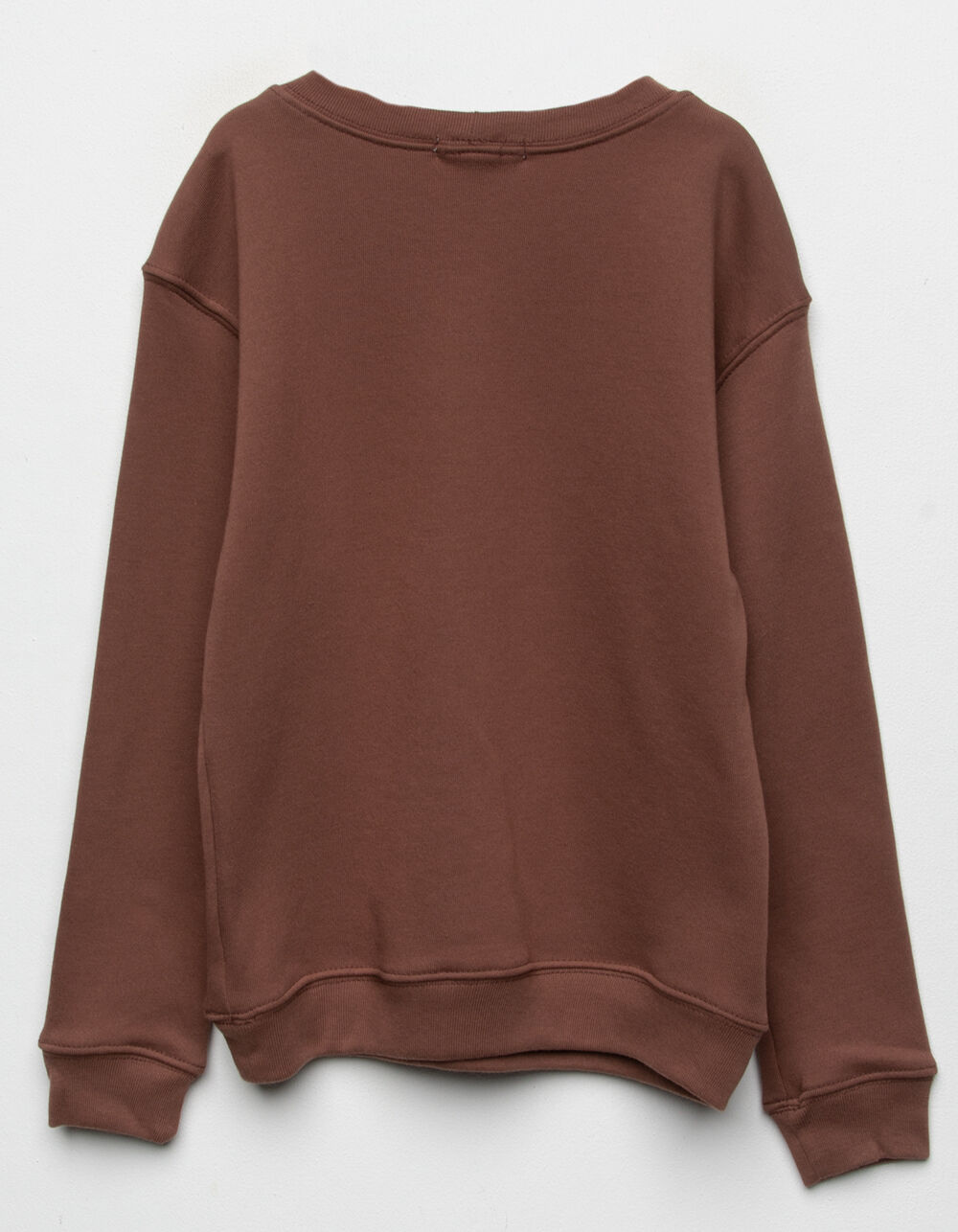 FULL TILT Girls Skeleton Skate Crew Oversized Sweatshirt BROWN Tillys
